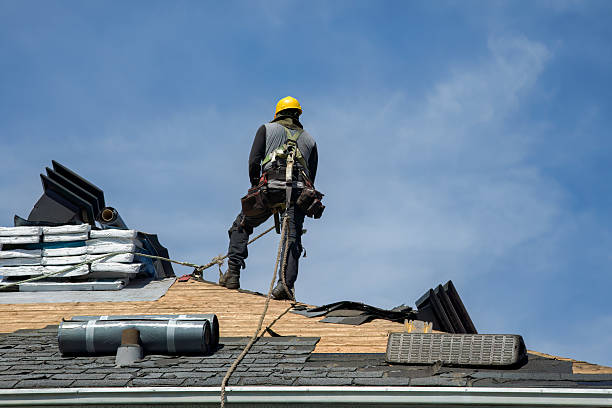 Professional Gutter Installation technician working in Dixon, CA